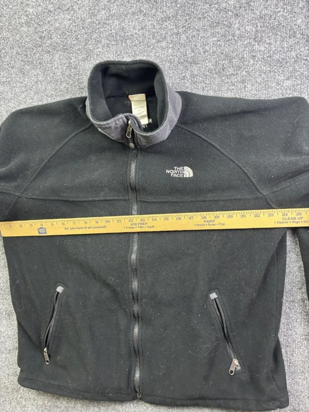 The North‎ Face TKA 200 Jacket Mens Large Black Full Zip Fleece Hiking Outdoor